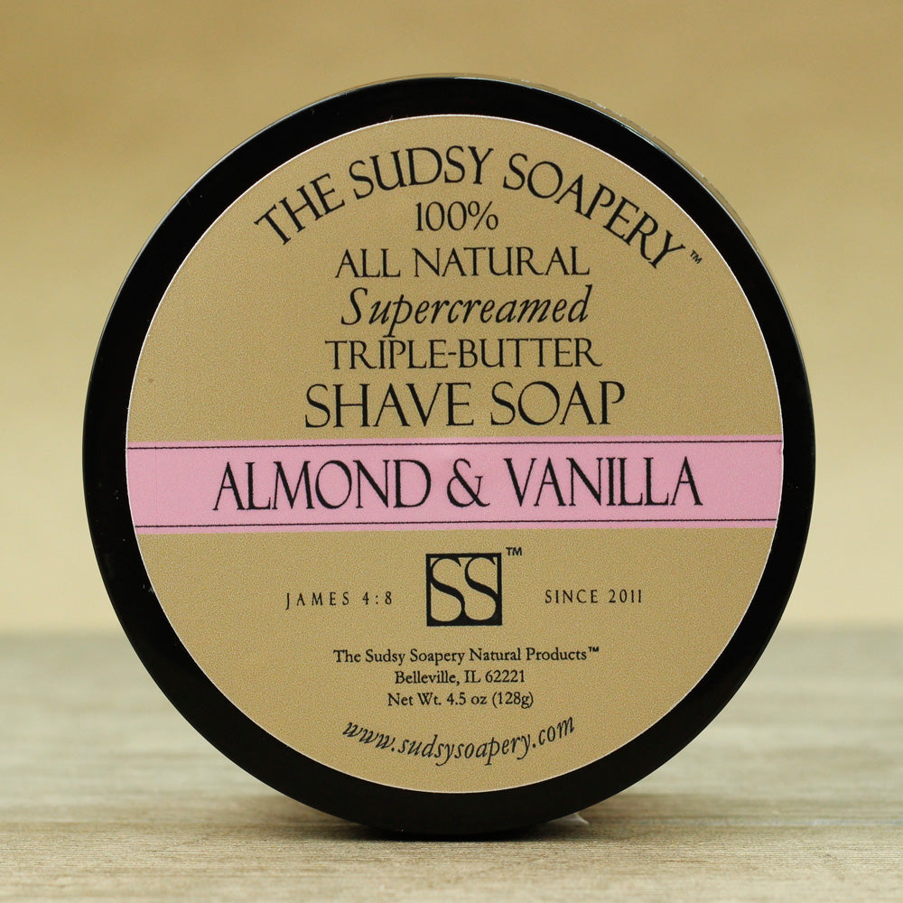 Shaving the sudsy soapery