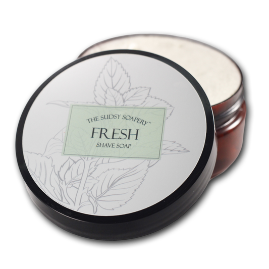 Fresh Triple Butter Shaving Soap, with Peppermint and Spearmint