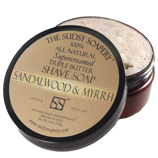 Supercreamed Triple Butter Shaving Sandalwood and Myrrh