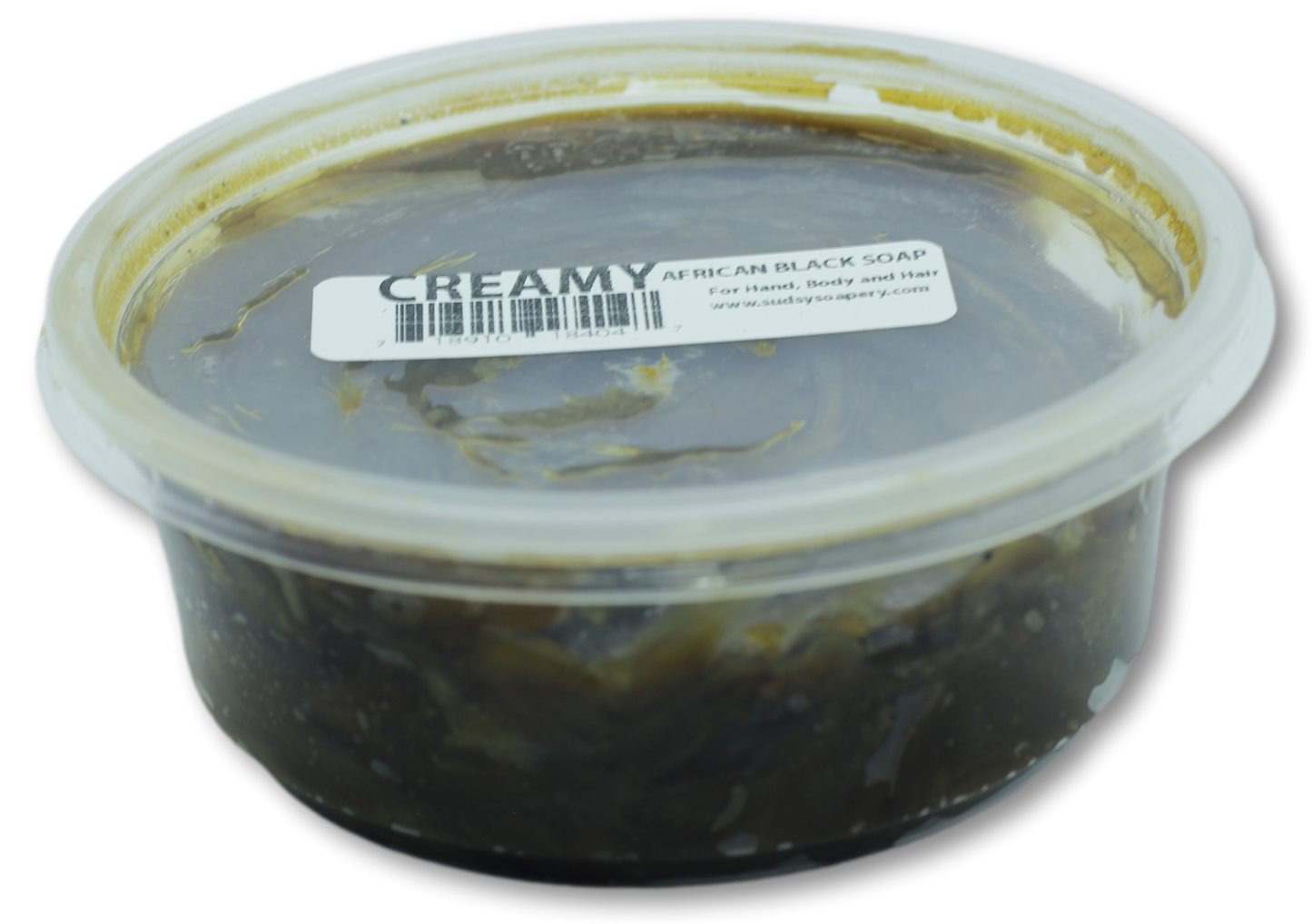 8oz. Jar Creamy African Black Soap from Guana, Africa