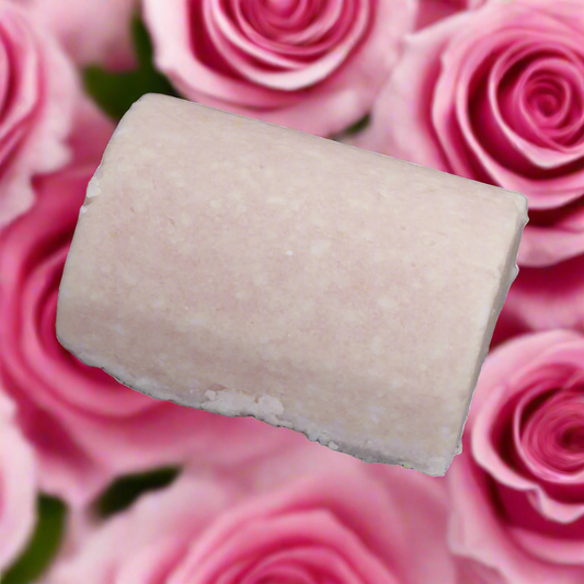 Rose Hair Shampoo Bar with Bulgarian Rose Water, Jojoba, Panthenol and Honey for Shine Extreme Moisture