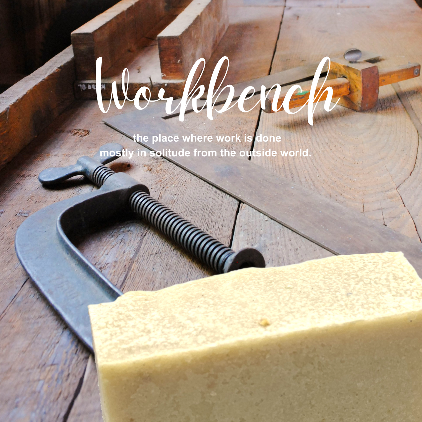 Big Brick of Beef Tallow Soap, Hand Cut-10oz-with Heavy Grit-The Workbench