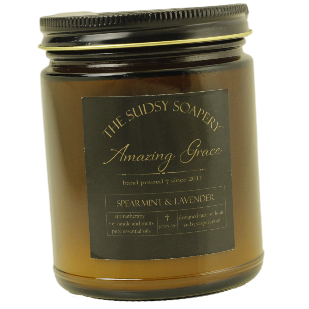Amazing Grace Lavender and Spearmint Soy Candle