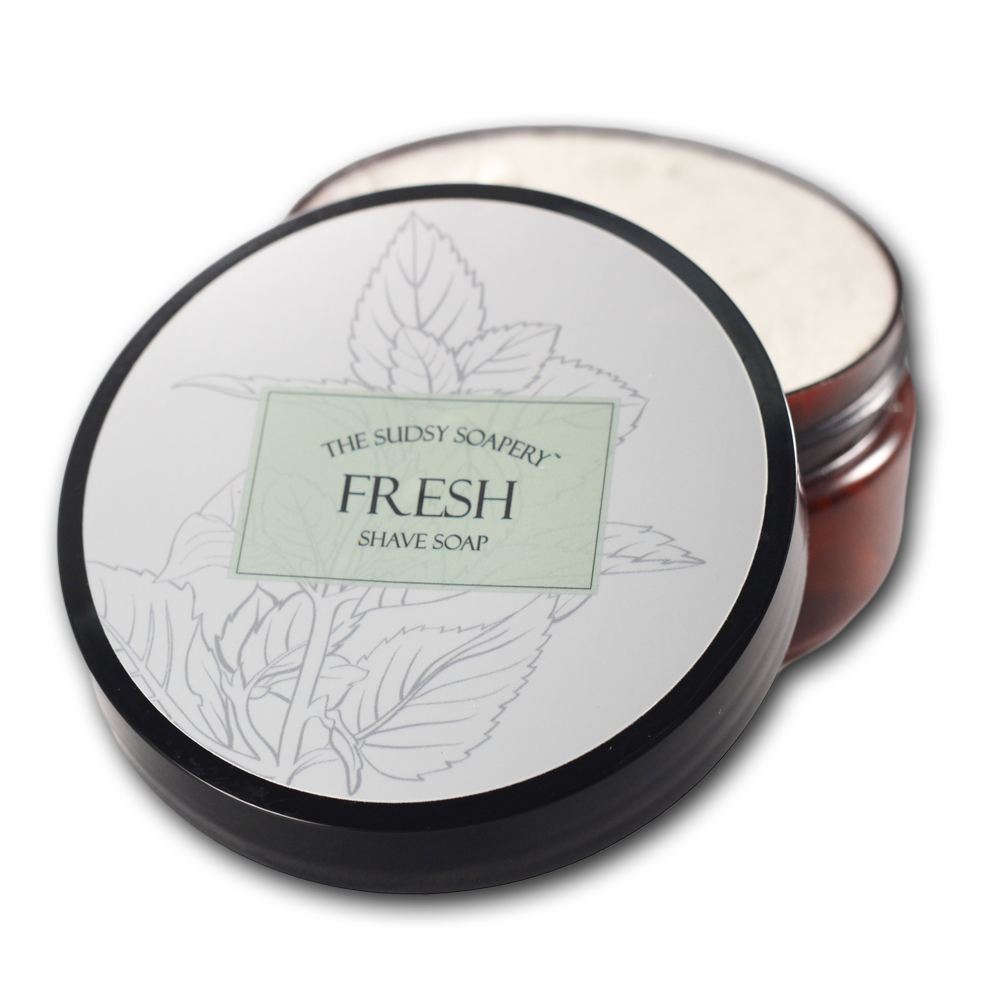 Fresh Triple Butter Shaving Soap, with Peppermint and Spearmint
