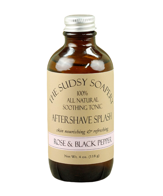 Aftershave Splash, Rose and Black Pepper