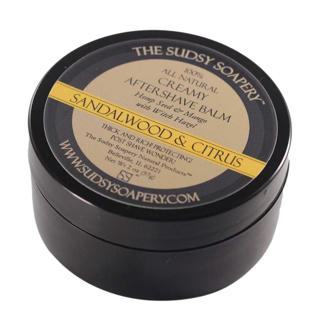 Creamy After Shave Balm, Sandalwood and Citrus, Mango Hemp Lotion